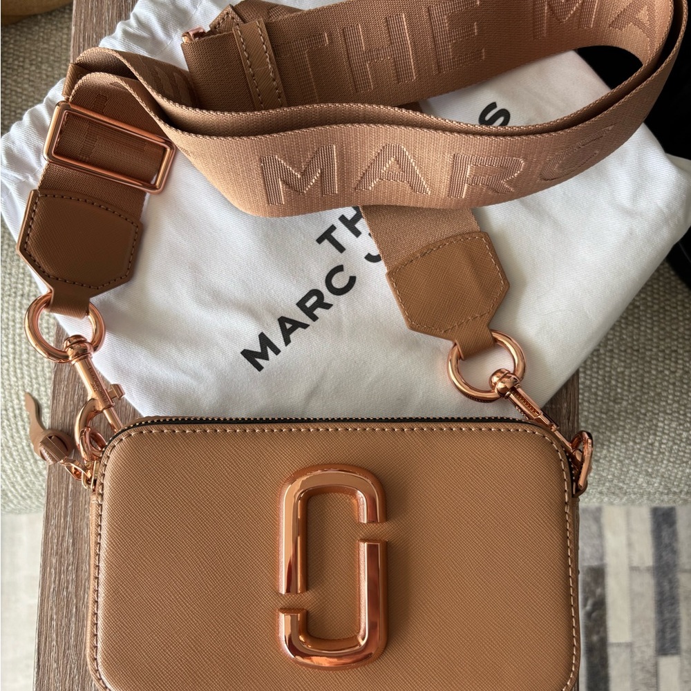 Marc Jacobs Tan with rosegold hardware Crossbody Bag